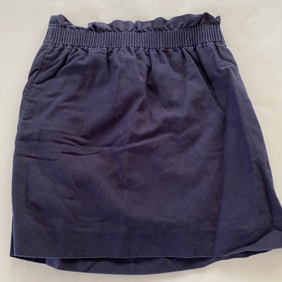 J. Crew Dresses & Skirts - J.Crew Navy Sidewalk Cotton Mini Skirt